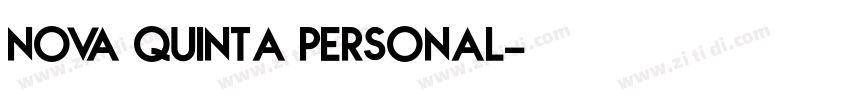 Nova Quinta PERSONAL字体转换